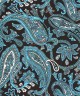 BLACK-FIROZI, I- SILK Pocket Square– Vintage Paisley