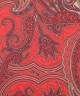 CRIMSON RED, Silk Pocket Square – Vintage Paisley