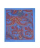 ELECTRIC BLUE, Silk Pocket Square - Vintage Paisley