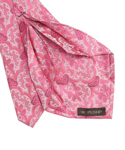 PERSIAN PINK, 5 Fold Premium Micro Jacquard Tie – Large Pattern