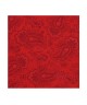 GARNET RED, Micro Pocket Square – Enigmatic Paisleys