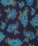 MIDNIGHT BLUE, I- SILK Pocket Square– Vintage Paisley