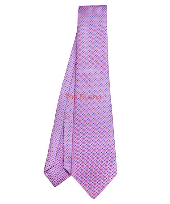 CHECKERED PINK, 5 Fold Micro Tie – Dots & Checks