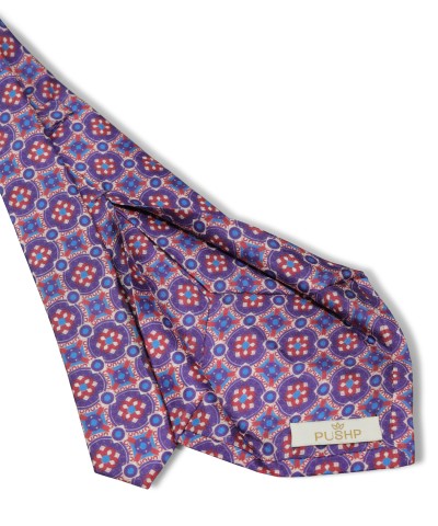 INDIGO BLUE, 7 Fold Silk Tie – The Pattern House