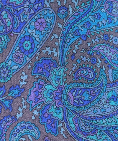 SAPPHIRE BLUE, 7 Fold Silk Tie – Vintage Paisley