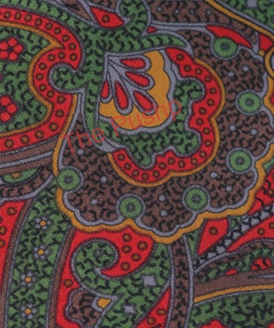 RED-GREEN, 7 Fold Silk Tie – Vintage Paisley