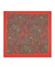 RED-GREEN, Silk Pocket Square – Vintage Paisley