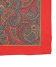 RUBY RED, Silk Pocket Square – Vintage Paisley