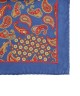 ULTRAMARINE BLUE, I- SILK Pocket Square– Vintage Paisley