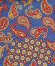 ULTRAMARINE BLUE, I- SILK Pocket Square– Vintage Paisley