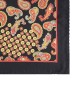 WARM BLACK, I- SILK Pocket Square– Vintage Paisley